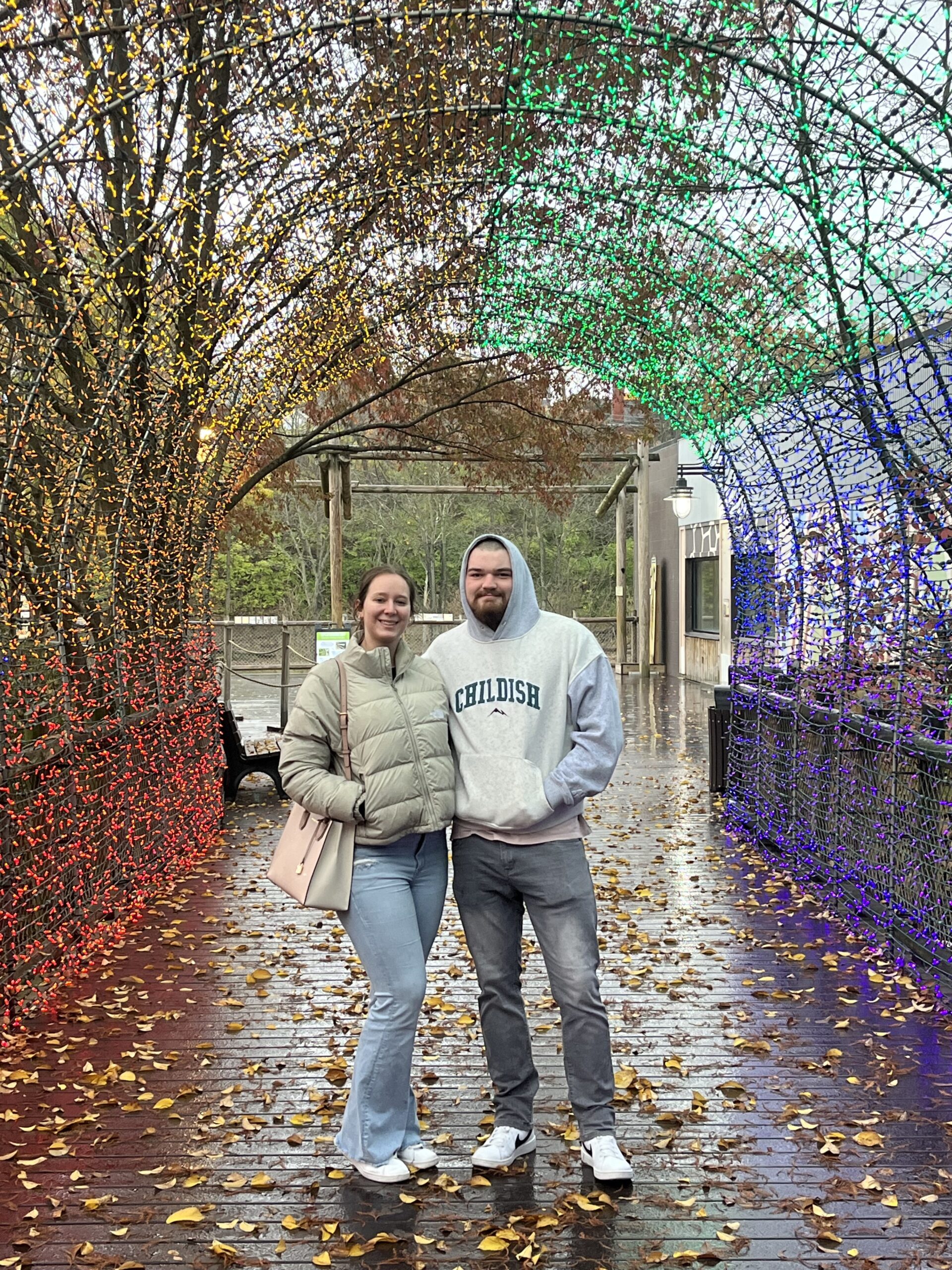 Chase and his wife smiling