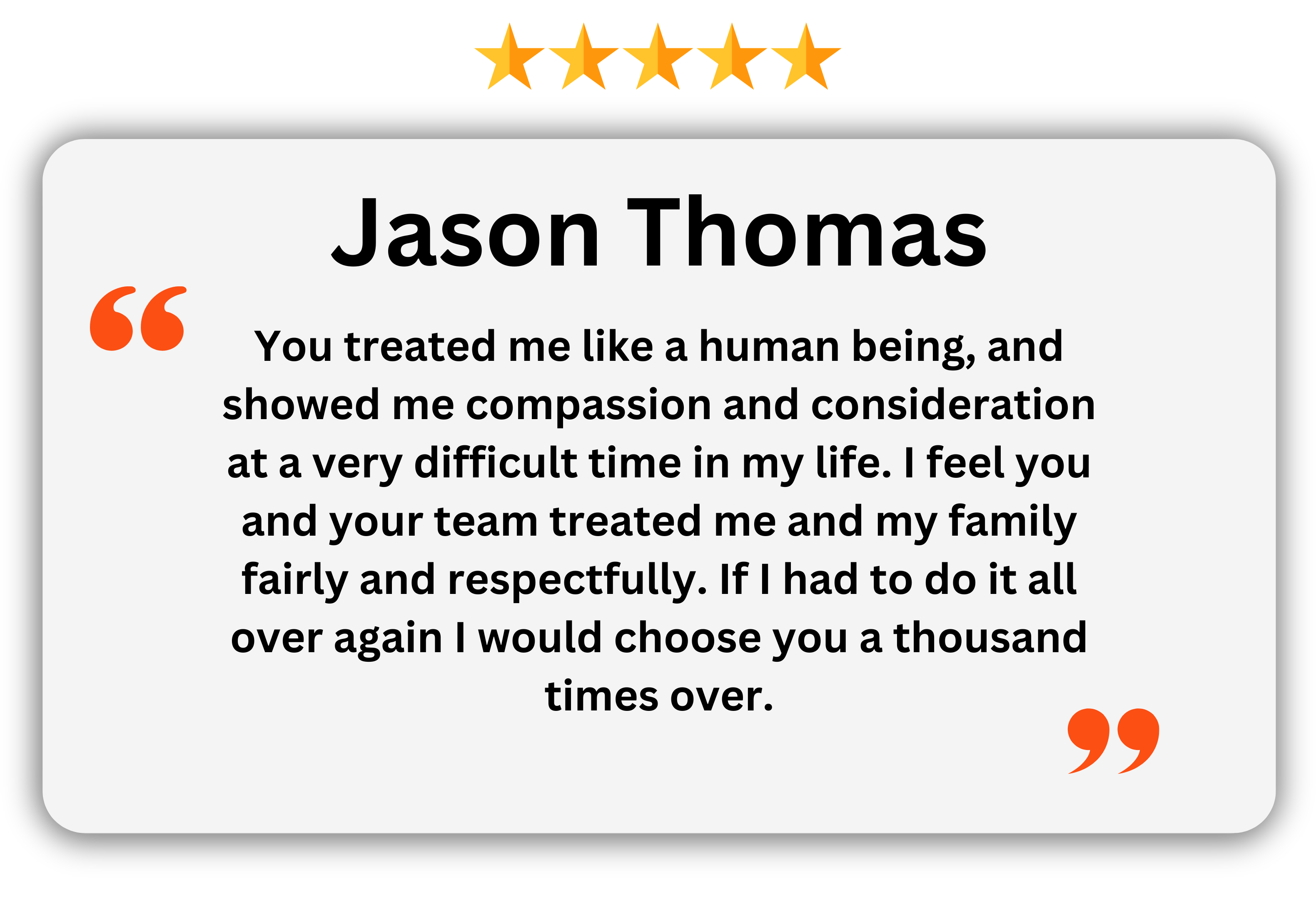 Jason Thomas testomonial